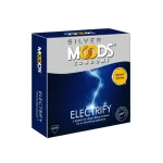Moods Silver Electrify Dotted, Ribbed, Delay Condom for Men | 3pcs Pack | India
