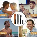 Waterproof beard colouring pen kit barber pencil and brush