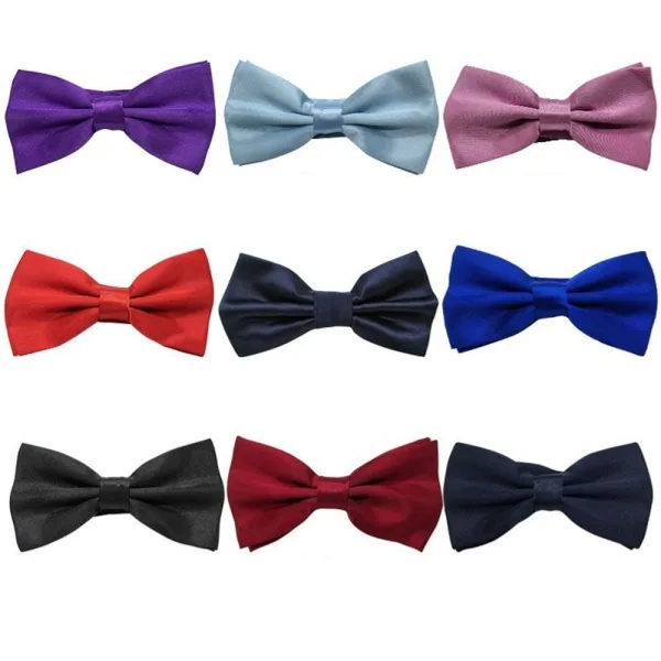 Classic adjustable formal business tie for men solid colour