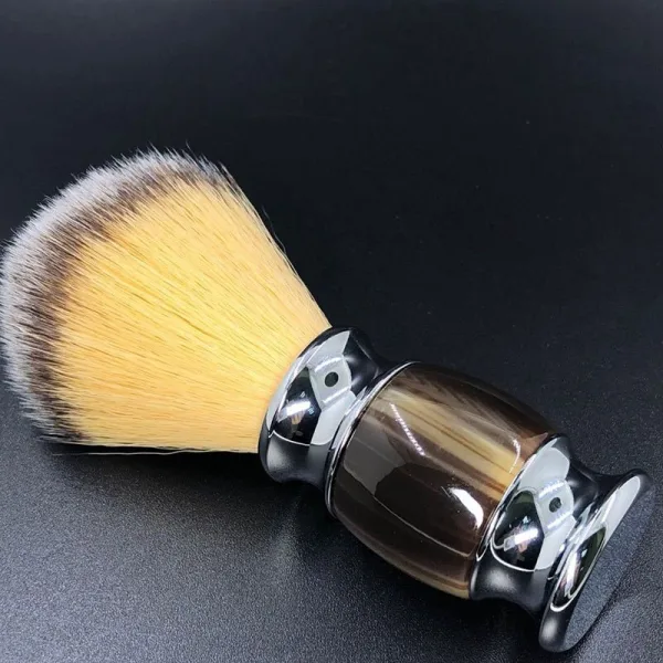 Men's shaving brush resin handle synthetic hair