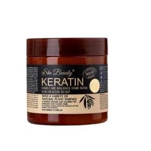 Large 500ml keratin hair mask for dry frizzy hair