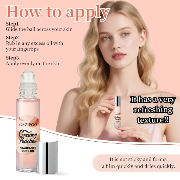 Peach blood orange and cardamom roll on fragrance oil for women 10ml