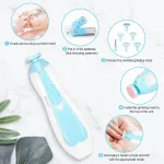 Safe electric nail trimmer for newborns infants and toddlers