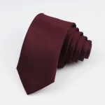 Slim formal necktie 6 cm wide for groom and gentleman