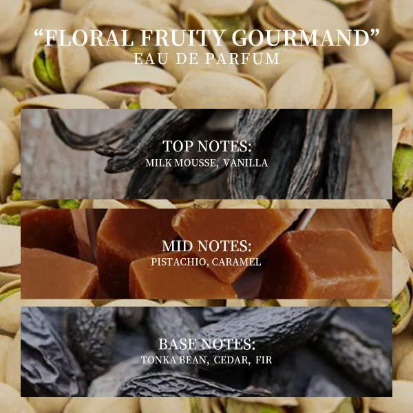 Imported caramel and pistachio gourmand perfume oil 10 ml alcohol free
