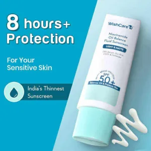 Matte fluid sunscreen SPF 50 for oily and acne-prone skin with niacinamide
