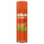 Gillette Fusion5 sensitive shave gel 75ml tube with almond oil