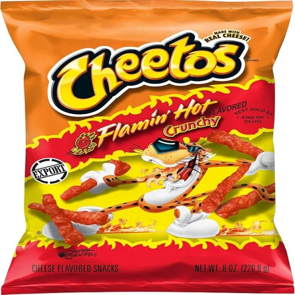 Cheetos Flamin Hot Crunchy 227gm imported from USA