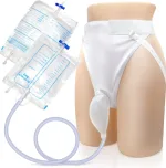 Reusable silicone urine collector bag 1000ml with waist belt