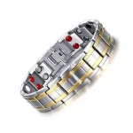 Mens and womens stainless steel bracelet with magnetic clasp