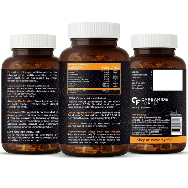 Plant based algal oil omega 3 DHA capsules vegetarian 120 count