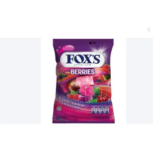 Fox's Crystal Clear Berries flavoured candy bag 90g