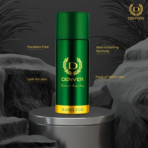 Denver Hamilton long lasting mens deodorant body spray pocket size 50ml