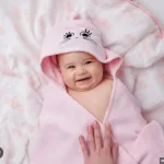 Soft absorbent baby hooded wrap towel for everyday use