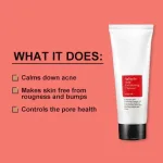 COSRX salicylic acid exfoliating cleanser packaging detail