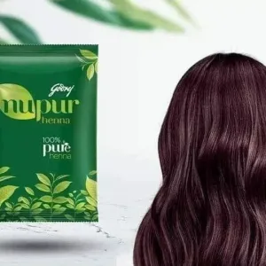 Godrej Nupur 100% pure henna powder 75g for hair colour
