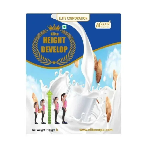 Height develop supplement powder tin calcium and protein drink mix