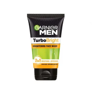 Garnier Men brightening face wash 100 gram tube for daily cleansing