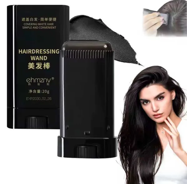 Instant hair colour touch up comb for grey hair coverage