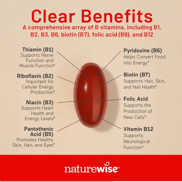 NatureWise B complex 60 count daily vitamin supplement