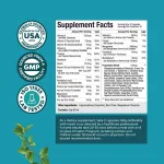 Brain support nootropic supplement bottle for memory and concentration
