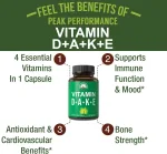 ADK vitamin supplement capsules with vitamin D3 A K2 E 30 count