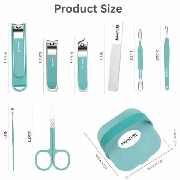 Stainless steel nail clipper set for hands and feet