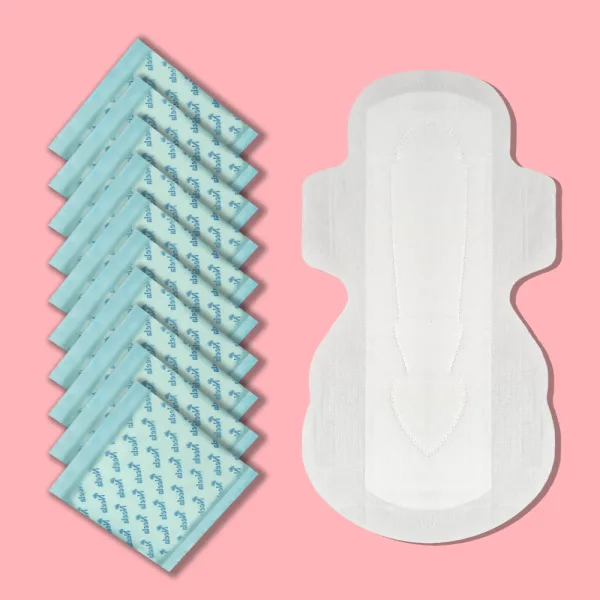 Neela Plus 13 inch soft cotton wing system sanitary napkins for night use