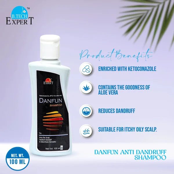 B.Tech Danfun anti dandruff shampoo for itchy scalp 100ml