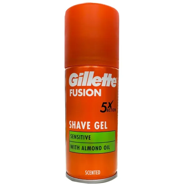 Gillette shave gel for sensitive skin 75 ml travel size UK