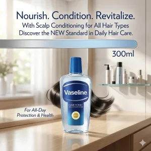 Vaseline Hair Tonic Oil and Scalp Conditioner 300ml bottle