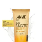 Matte finish lotion sunscreen SPF50 for oily skin, 100ml bottle