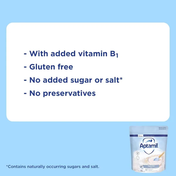 Aptamil single grain baby rice imported UK first food