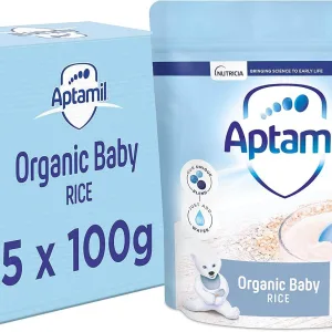 Aptamil plain rice cereal 100 gram pack for weaning babies