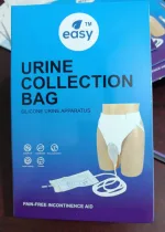 Reusable silicone urine collector bag 1000ml with waist belt