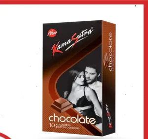 KamaSutra Chocolate flavour dotted condom 10pcs pack India