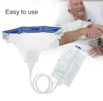 Silicone urinal urine collector with collection bag and cotton pants