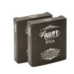 Amore black condom twin pack six pieces total