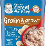 Gerber Lil Bits Oatmeal Banana & Strawberry Cereal (8+ Months) - 227gm