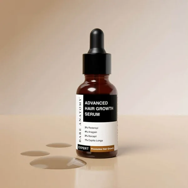 Bare Anatomy scalp serum 30ml dropper bottle for thinning hair