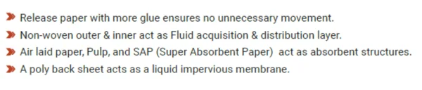 Fly panty system perfumed sanitary napkins with wide adhesive 5 pads