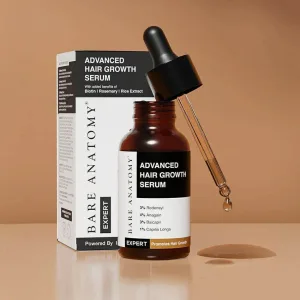 Bare Anatomy hair serum with Baicapil rosemary and biotin