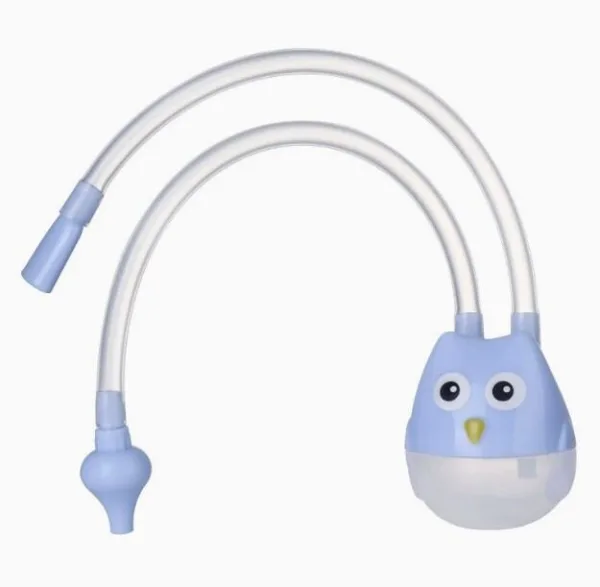 Reusable baby nose cleaner with flexible tube and multiple tips