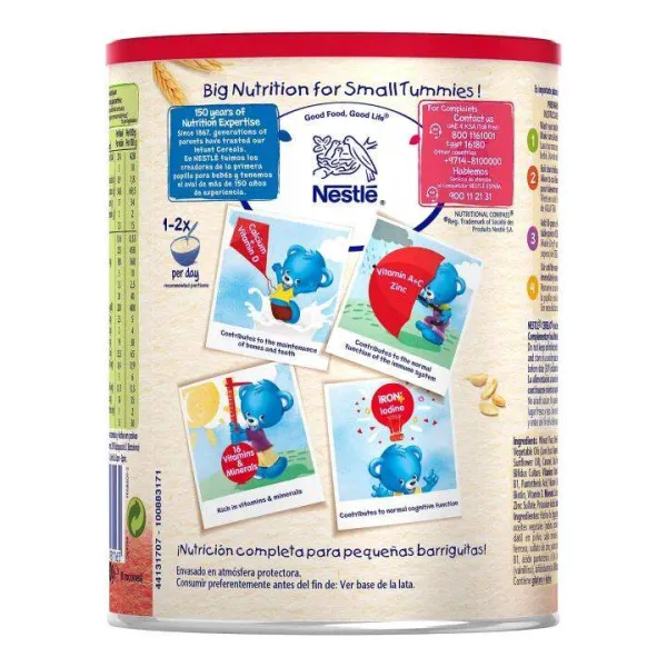 Nestle Cerelac date sweetened wheat baby food imported Spain