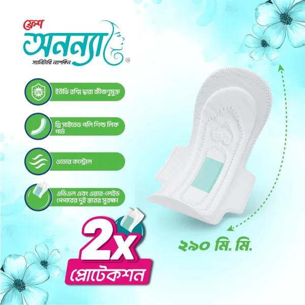 Fresh Anonna hygienic sanitary napkins belt system economy pack