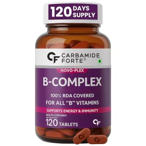 Carbamide Forte vitamin B complex 120 tablets 100 percent RDA
