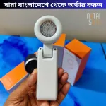 3 in 1 foldable mini fan 5 speed brushless motor for travel and office