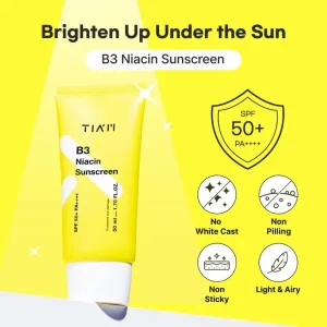Tiam niacinamide sunscreen with Mexoryl SX invisible finish 50ml