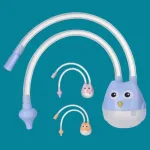 Baby nasal aspirator manual nose cleaner mucus suction device