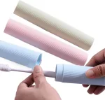 Portable toothbrush and toothpaste travel case in multiple colours